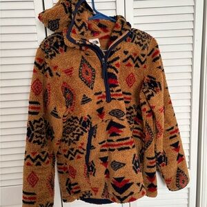 North Face Patterned Quarter Zip